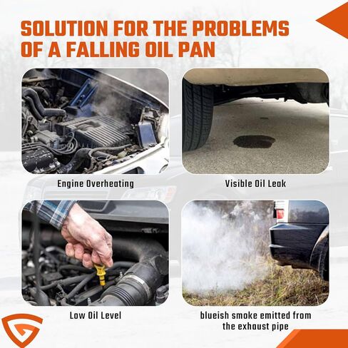 Transmission Oil Pan with Gasket Drain Plug Fit for Ram 1500 2500 3500 & Fit for Jeep Grand Cherokee & Fit for Dodge Charger, Challenger, Charger & Fit for Chrysler 300, 8 Speed Transmission in Saudi Arabia
