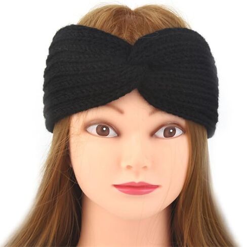 3 Pcs Knit Headbands for Women, Braided Winter Headbands Ear Warmers Bands, Winter Head Wraps for Women Girls with Superior Texture in Saudi Arabia