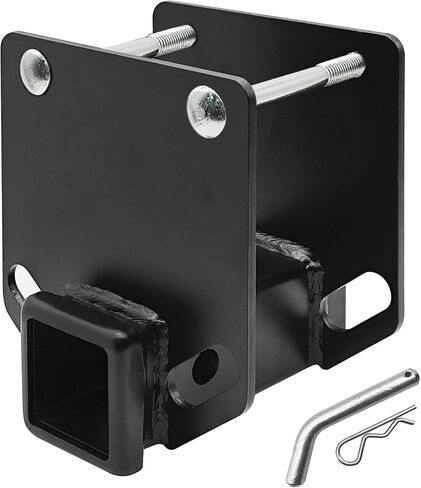 KAIRAY Bolt-on RV Bumper Hitch Receiver Adapter for 4-4.5'' Beams，2'' Receiver Opening, Trailer Rear Bumper for Camper Bike Racks Cargo Carriers in Saudi Arabia