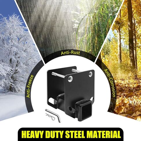KAIRAY Bolt-on RV Bumper Hitch Receiver Adapter for 4-4.5'' Beams，2'' Receiver Opening, Trailer Rear Bumper for Camper Bike Racks Cargo Carriers in Saudi Arabia