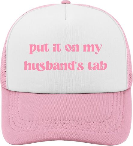 Put It on My Husband's Tab Hat - Funny Trucker Hats for Women,Womens Mesh Snapback Cap for Wife, Mom - Inappropriate Gift in Kuwait