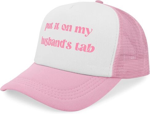 Put It on My Husband's Tab Hat - Funny Trucker Hats for Women,Womens Mesh Snapback Cap for Wife, Mom - Inappropriate Gift in Kuwait