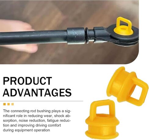 Downhill 2 PCS Transmission Shift Cable Link Bushings, Shifter Bushing Repair Kit, Replace 15276979, 15823112, 25933609, Compatible with Chevrolet Silverado 1500 2500 3500 Buick Cadillac (Orange) in Kuwait