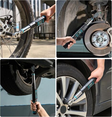 Seesii Digital Torque Wrench 1/2" Drive(12.5-250.8ft-lbs/17-340N.m), 2% Torque Accuracy Electric Torque Wrench with 3 Adjustable Modes, Torque Wrench Digital with Buzzer LED Flash for Car Care DH340 in Kuwait