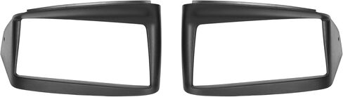 HECASA Headlight Bezel Compatible with 1997-2004 Chevrolet Corvette C5 Replacement for 10435412 10435411 Headlamp Cover Driver & Passenger Side Plastic(ABS) Black in Saudi Arabia