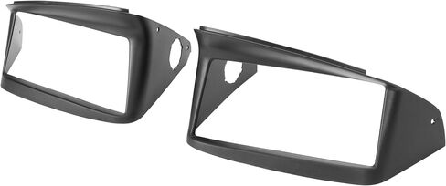 HECASA Headlight Bezel Compatible with 1997-2004 Chevrolet Corvette C5 Replacement for 10435412 10435411 Headlamp Cover Driver & Passenger Side Plastic(ABS) Black in Saudi Arabia