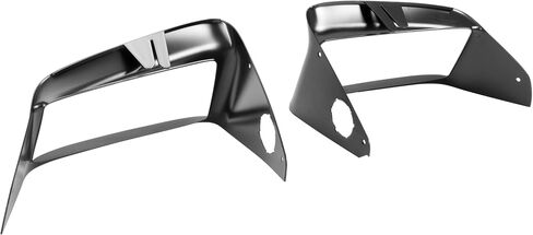 HECASA Headlight Bezel Compatible with 1997-2004 Chevrolet Corvette C5 Replacement for 10435412 10435411 Headlamp Cover Driver & Passenger Side Plastic(ABS) Black in Saudi Arabia