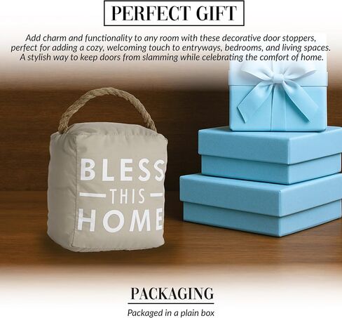 Pavilion Gift Company 72191 Home is Where The Heart is سدادة باب، 5 × 6، أبيض in Kuwait