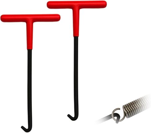 Motorcycle Exhaust Spring Hook, Spring Removal Tool, T Shaped Handle Exhaust Pipe Spring Puller Installer Hooks Tool with Rubber Coating, Car Accessories Fit for Most Vehicles (Red+Black) in Saudi Arabia