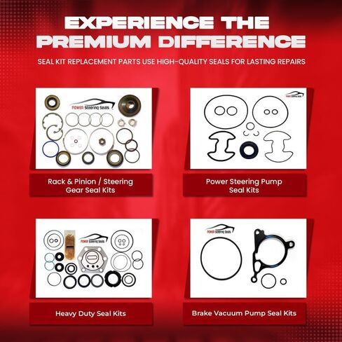 أختام التوجيه السلطة - رف التوجيه الدقيق للذات وقمة ختم الجناح | O-Ring and Sealing Kit لـ Honda Accord 1986-1989 | إكمال استبدال ختم أجزاء التوجيه in Saudi Arabia