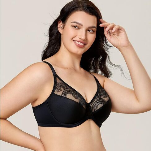 Aisilin Lace Lace Mintor Bra Plus underwire underwire undize coveraize ful in Kuwait