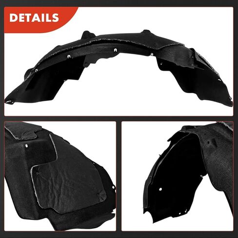 A -Premium Pair Front Frender Prenders Splash Shield مع مقاطع ورغوة عزل - متوافقة مع Ford Expedition 2018 2019 2020 2021 ، Sport Utility - Factory Fresh (PET) in Saudi Arabia