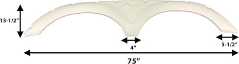 RV Fender - تنورة - Crepe White - W/Mountain - predraild in Kuwait