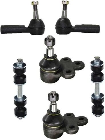 6pc Ball Tie Rods Sway Bar for Bonneville for Aurora for Seville for DeVille for Riviera for Park Avenue for LeSabre 2 Front Lower Joints 2 Outer Rod Ends 2 in Kuwait