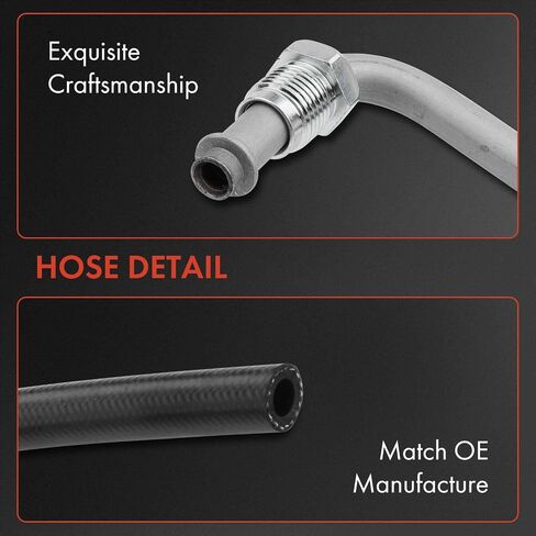 A-Premium Power Touring Hose Line Hose Assembly متوافق مع شيفروليه لومينا مونت كارلو بويك بونتياك بريكس بريكس أولدزموبيل V6 3.1L in Kuwait