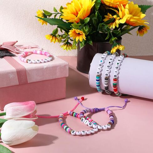 6 حزمة Big Sister Bracelets Big Bro Bracelets للنساء الرجال in Kuwait
