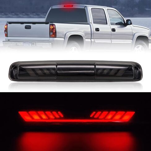 Third 3rd Brake Light for 1999-2006 Chevy Silverado/GMC Sierra 1500 2500 3500 HD, TIME TUNNEL Sequential LED High Mount Stop Light for 2007 Silverado/Sierra Classic, Rear Center Cab Tail Lamp in Kuwait