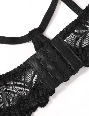 Avidlove Sexy Lingerie for Women Underwire Floral Lace Bra and Panty Garter Lingerie Sets S-XXL in Saudi Arabia
