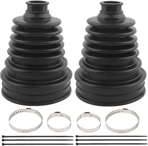 2PCS CV Boot Repair Kit Fit for 19mm to 24mm Shafts,Silicone CV Axle Boot Repair Kit Includes 4 Stainless Steel Split CV Boot Clamp & 6 Cable Ties For Toyota Camry Highlander in Saudi Arabia