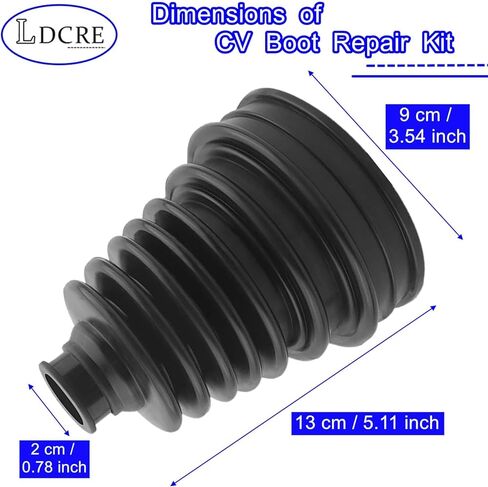 2PCS CV Boot Repair Kit Fit for 19mm to 24mm Shafts,Silicone CV Axle Boot Repair Kit Includes 4 Stainless Steel Split CV Boot Clamp & 6 Cable Ties For Toyota Camry Highlander in Saudi Arabia