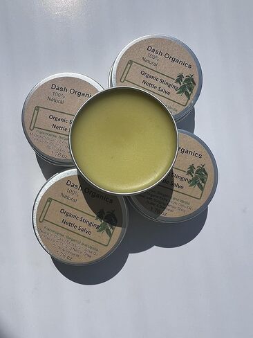 Organic Stinging Nettle Healing Salve 1.76oz | Nettle Balm | Nettle Ointment | Nettle Moisturizer | Vanilla and Frankincense Scented in Saudi Arabia