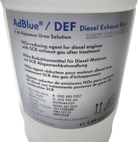 AdBlue Diesel Exhaust Fluid DEF SCR LR072258, Original Equipment, 1 Gallon (2 Half-Gallon Bottles), Compatible with Land Rover Discovery 5, Range Rover Sport, Velar, And Evoque, Diesel Vehicles Only in Saudi Arabia