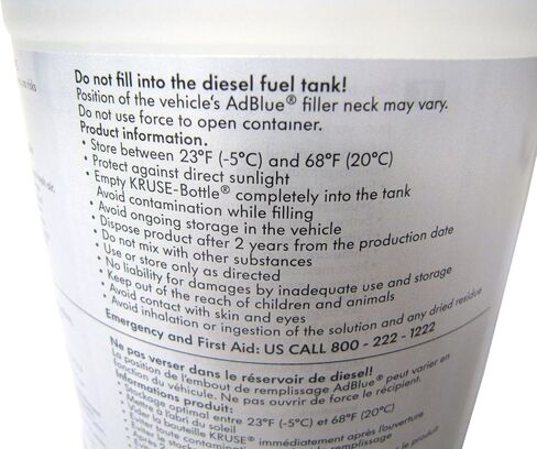 AdBlue Diesel Exhaust Fluid DEF SCR LR072258, Original Equipment, 1 Gallon (2 Half-Gallon Bottles), Compatible with Land Rover Discovery 5, Range Rover Sport, Velar, And Evoque, Diesel Vehicles Only in Saudi Arabia