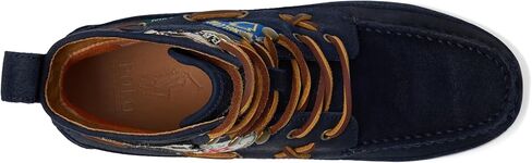POLO RALPH LAUREN Men's Ranger Mid Suede & Twill Boot in Saudi Arabia