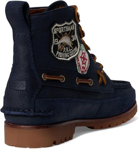 POLO RALPH LAUREN Men's Ranger Mid Suede & Twill Boot in Saudi Arabia