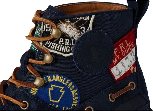POLO RALPH LAUREN Men's Ranger Mid Suede & Twill Boot in Saudi Arabia