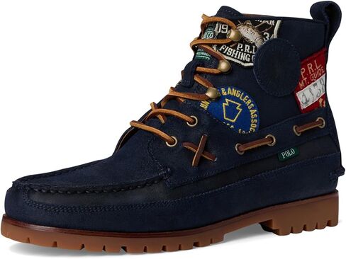 POLO RALPH LAUREN Men's Ranger Mid Suede & Twill Boot in Saudi Arabia