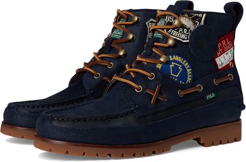 POLO RALPH LAUREN Men's Ranger Mid Suede & Twill Boot in Saudi Arabia
