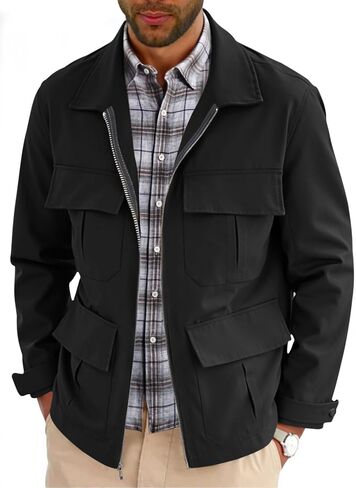 Runcati Mens Safari Jacket Militar in Saudi Arabia
