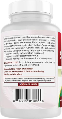 بيست ناتشورالز سيرابيبتاز 120000 وحدة SPU، 90 كبسولة نباتية - يدعم صحة الجيوب الأنفية in Kuwait