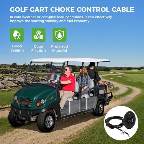 10L0L Golf Cart Choke Control Cable for Club Car Transporter 4+6 2003 up Gas, Replace OEM# 101926802 in Saudi Arabia
