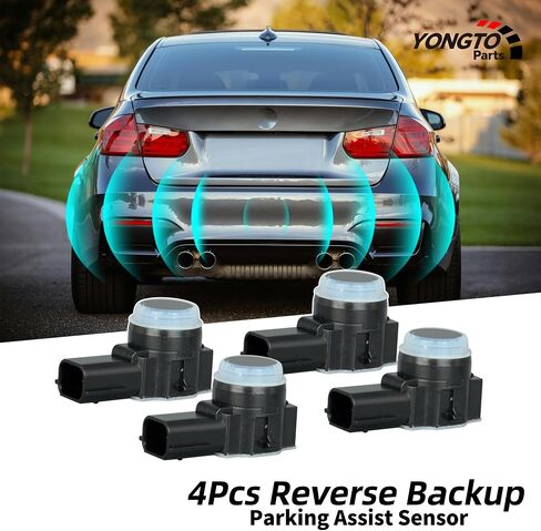 23428268 4Pcs Reverse Backup Parking Assist Sensor Compatible with Chevy Silverado 1500 2500 3500 HD Tahoe Malibu, Cadillac Escalade XT5 CT6, GMC Sierra Yukon XL, Buick Replace OE 52050134 in Saudi Arabia