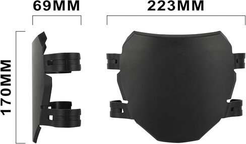 لوحة الرقم الأمامي لـ Ebike ، 8.78 ″*6.69 ″ استبدال لوحة لـ Super 73/Ridstar Q20/Macfox X1S X1/TST R002S R002/Super 73 Clone in Saudi Arabia