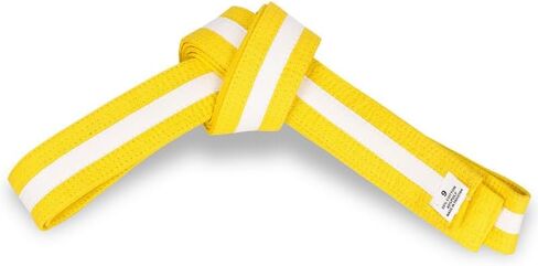 Solid Karate Belts with 9 Rows of Stitching, Ideal for Traditional Karate, MMA, Judo, Taekwondo in Kuwait