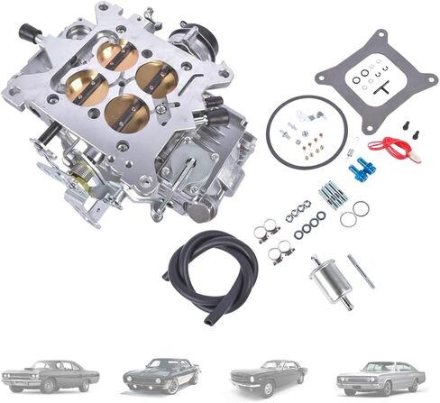 Carburetor 600 CFM 4-Barrel Electric Choke FIT Holley 4160 0-80458SA Square-Bore – Polished Aluminum, Vacuum Secondary, Dual Fuel Inlet, Street/Strip Gasoline Engines in Saudi Arabia