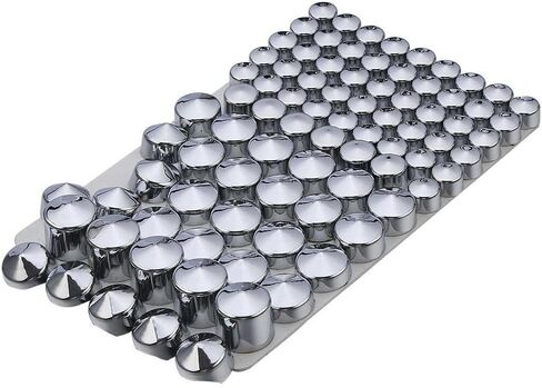ABS 83PCS Chrome Bolt Topper Cap Cover Fits Twin 83 Pcs A8PCBTCCFHTCRKF909406 901-88365 in Saudi Arabia