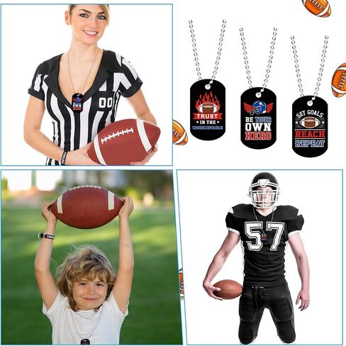 تشمل هدايا كرة القدم Yinkin 48 PCS 24 سلسلة مفاتيح و 24 قلادات من Dogtag مع اقتباسات مشجعة ملهمة للطلاب لاعبين تفضل in Saudi Arabia