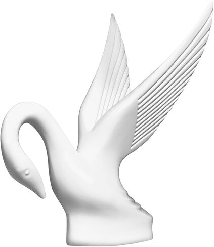 GG Grand General 48011 Matte White Powder Coated Swan Hood Ornament in Saudi Arabia