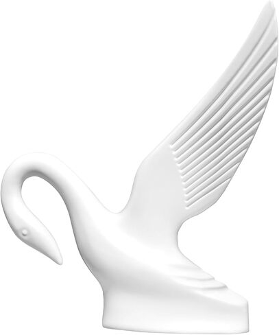 GG Grand General 48011 Matte White Powder Coated Swan Hood Ornament in Saudi Arabia