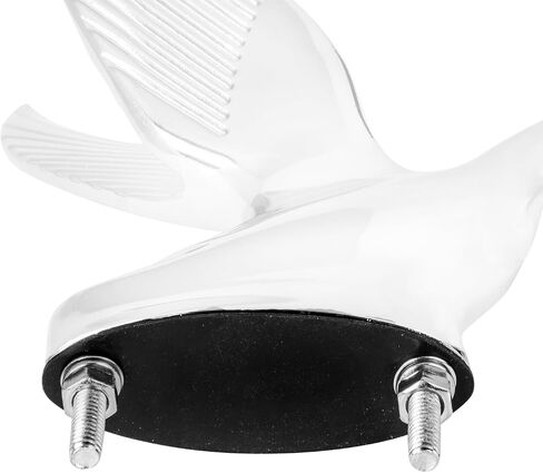 GG Grand General 48011 Matte White Powder Coated Swan Hood Ornament in Saudi Arabia