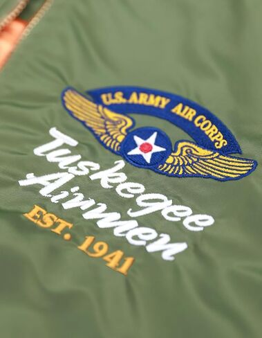Big Boy Tuskegee Airmen S5 Mens Jacket [Green]-ID#68319-77-207-0-0 in Saudi Arabia