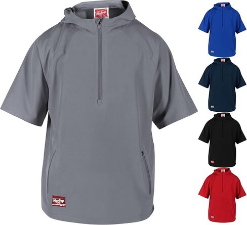 Rawlings Men's Standard Short Sleeve Cage Jacket, Grey in Saudi Arabia