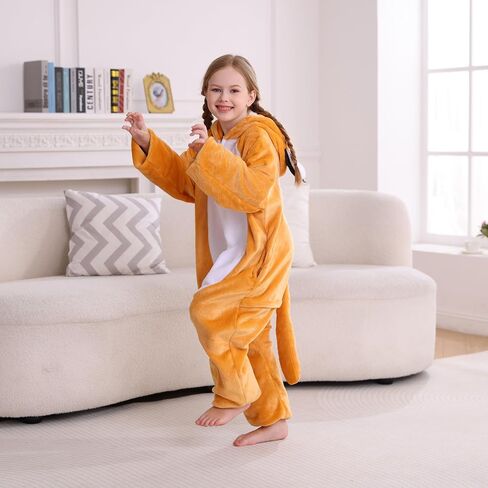 MagicMode Animal Onesie Pajamas for Kids ، Aso Soft Flannel Halloween Cosplay Costume for Boys Girls in Kuwait