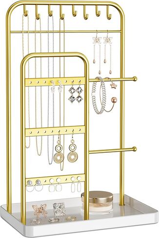 حامل المجوهرات النشور: عرض المجوهرات للقلادة والسوار والقرار والحلقة والأبيض والذهبي in Kuwait