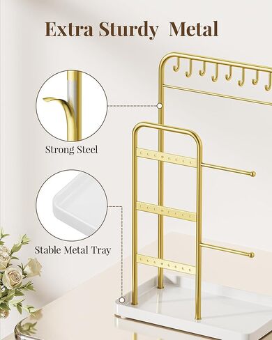 حامل المجوهرات النشور: عرض المجوهرات للقلادة والسوار والقرار والحلقة والأبيض والذهبي in Kuwait