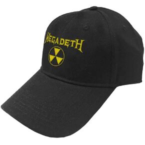 Megadeth Baseball Cap Hazard Band Logo Official Black Strapback Size One Size in Saudi Arabia